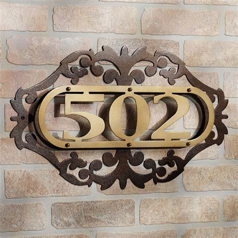 Metal House Number Signs Ideas On Foter