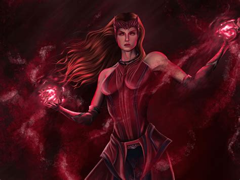 1600x1200 The Scarlet Witch Wanda Maximoff From Marvel 1600x1200