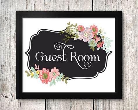 Guest Room Sign Printable Wall Art Digital Download Pdf File Wall