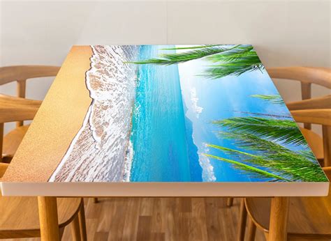 Beach Ocean Summer View Laminated Vinyl Cover Self Adhesive Etsy