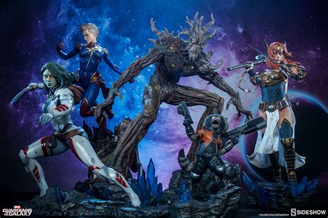 Sideshow Exclusive Rocket And Groot Premium Format Statues Marvel Toy News