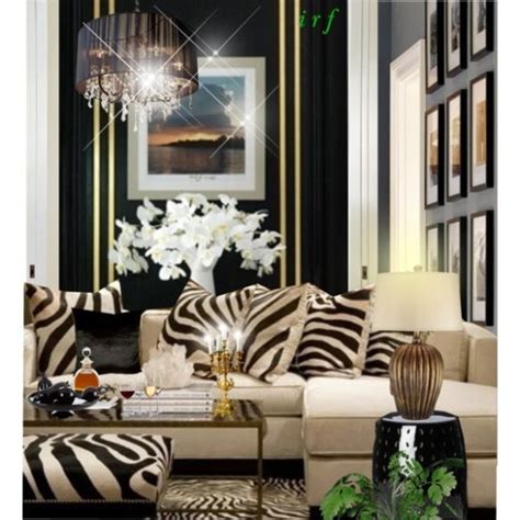 Black And White Elegant Living Room Decor Apartment Decor Gold