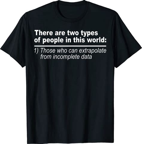There Are Two Types Of People In This World T Shirt Clothing