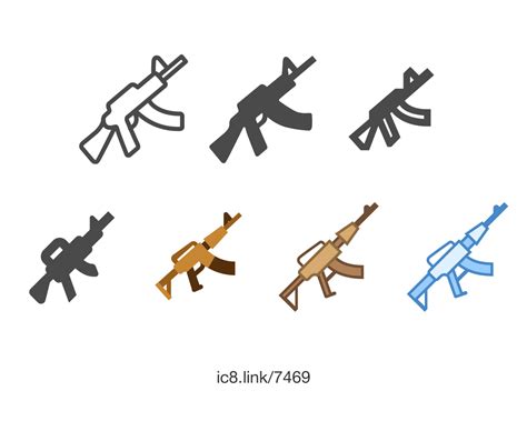 Assault Rifle Icon 235210 Free Icons Library