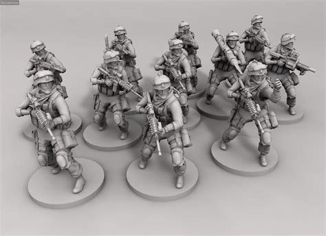 28mm And 32mm Modern Wargame American Marines Miniatures Wargames 28mm