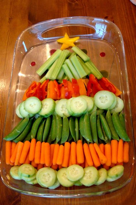 Christmas Tree Vegetable Platter Appetizers Pinterest