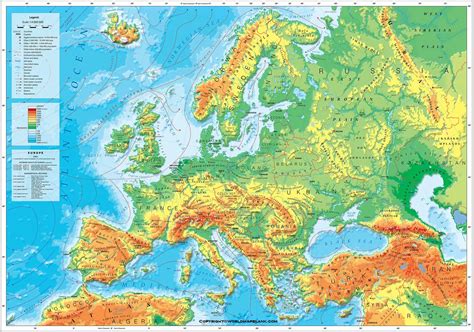 Europe Map With Physical Features