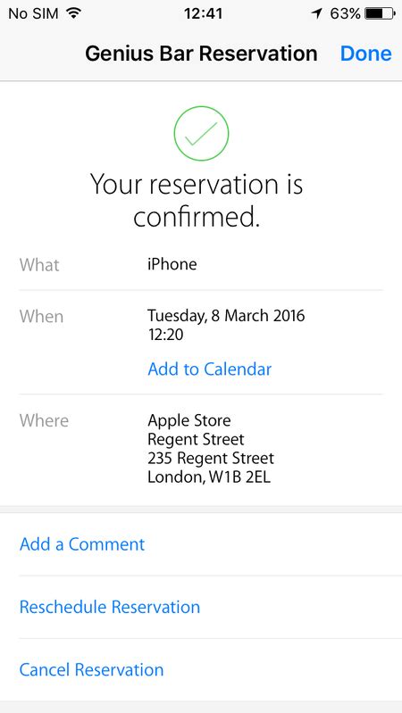 Another option is actually to make your appointment ahead of time, you can use the apple support app to do this on your iphone or ipad. How to book an Apple Store appointment - Macworld UK