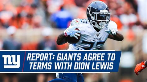 Reports Giants Agree To Terms With Rb Dion Lewis New York Giants