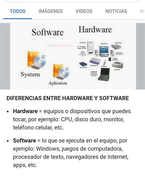 Diferencias Entre Hardware Y Software Brainly Lat