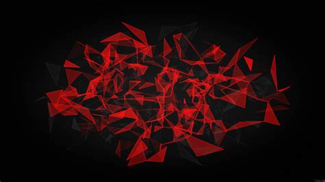 2560x1440 Red And Black Polygon 1440p Resolution Wallpaper