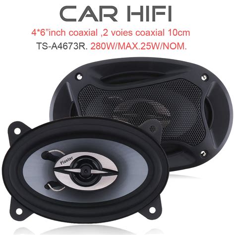 2pcs 46 Inch 280w Car Hifi Coaxial Speaker Vehicle Door Auto Audio