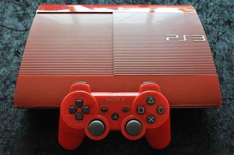 Playstation 3ps3 Limited Edition 500gb Super Slim Red Console