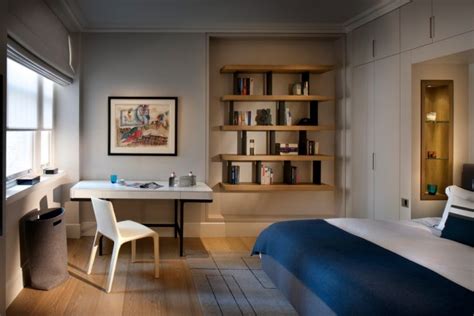 A table is a versatile piece of furniture, often multitasking as dining, working, studying, gaming, and living area. 10 Beautiful Master Bedrooms with Desk Setups