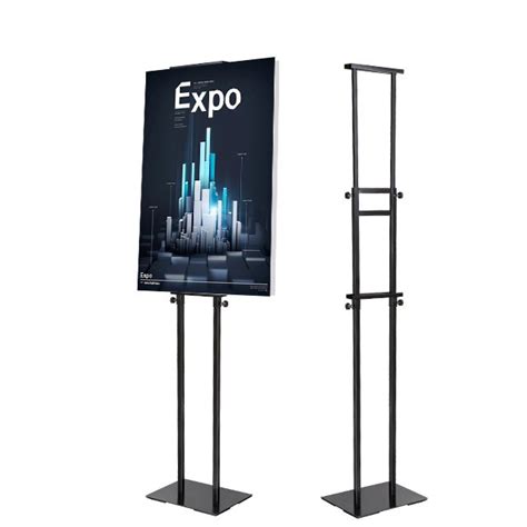 China Cheap Adjustable Sign Holder Poster Stand Heavy Duty Floor Sign