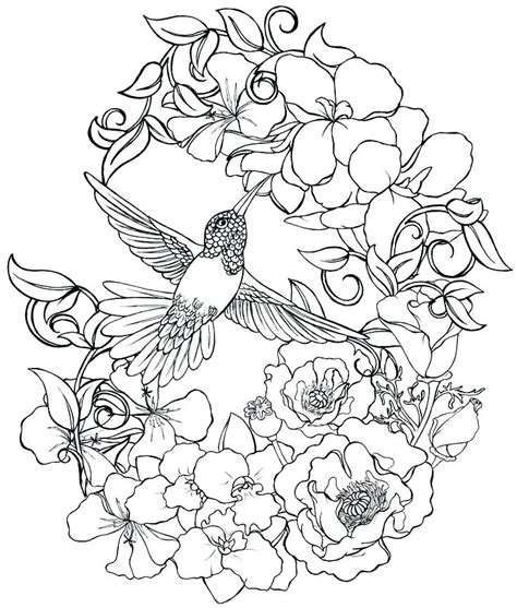 Advanced Flower Coloring Pages At Free Printable