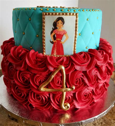 Elena Of Avalor Cake We Like The Roses The 4 And Will Put A Crown