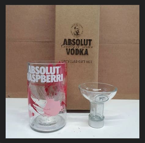 Absolut Vodka Glasses All Flavours Bottle T Box Set Etsy