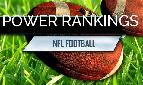 For bettors willing to throw down on some midweek lines. ESPN Power Rankings NFL Football: Week 10 Standings 11/8
