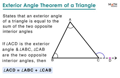 Exterior Angle Of A Triangle Definition Theorem Proof Examples