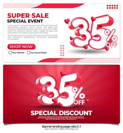 Premium Psd Banner Pack For Landing Page Online Shop Discount Sale