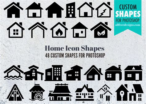Home Icon Shapes 48 Designs For Websites And Logos