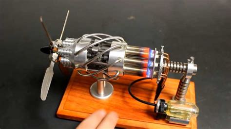 16 Cylinder Hot Air Butane Powered Stirling Engine Working Model