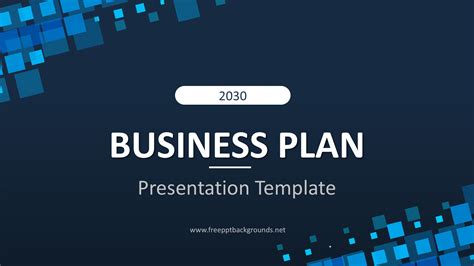 2030 Business Plan Powerpoint Templates Blue Business And Finance