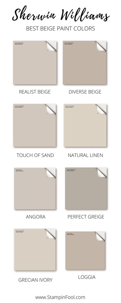 Timeless Beige Paint Colors By Sherwin Williams