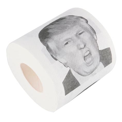 2rollslot 250 Sheets Funny Donald Trump Printed Toilet Paper Roll