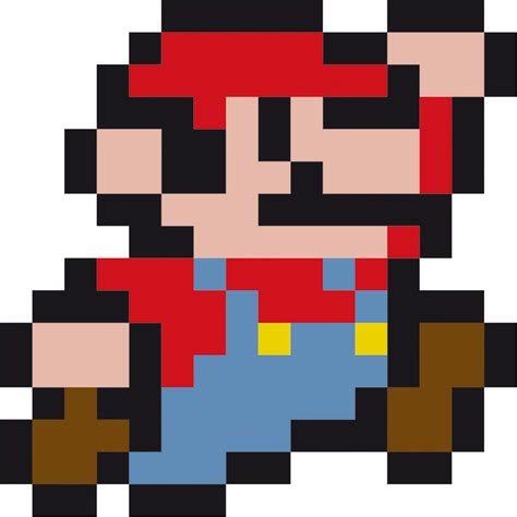 Mario Jumping Pixel Art Grid Mario Sprite Pixel Jump Super Project