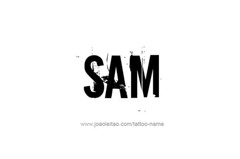 Sam Name Logo Artofit