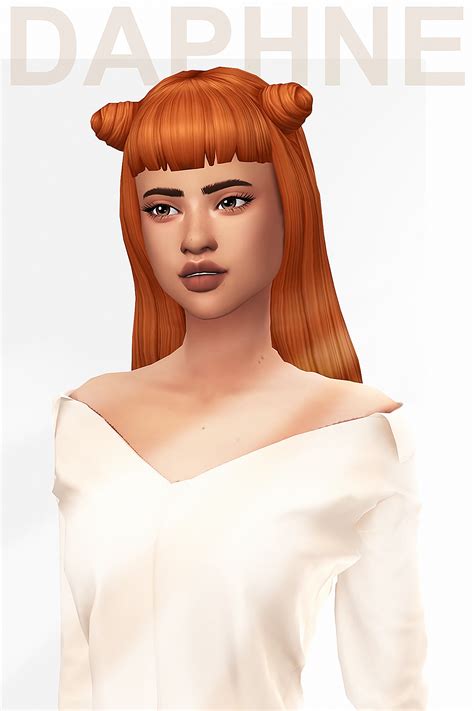 Mysterious Ts4 Cc Finds Curly Ponytail Sleek Ponytail Vampire Hair