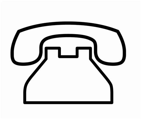 Download High Quality Telephone Clipart Outline Transparent Png Images