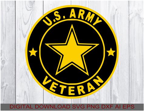 Army Veteran Svg Digital Download Svg Png Ai Eps Dxf Etsy