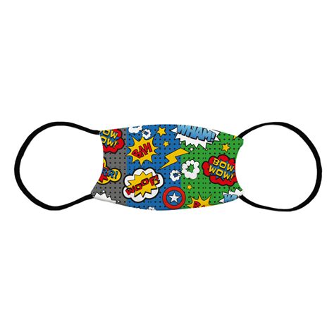 Face Mask Superhero Comic Idpm316superhero Comic 1000 Idpet