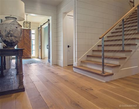 Wide Plank White Oak Flooring In Nashville Tn Modern Farmhouse — Oak