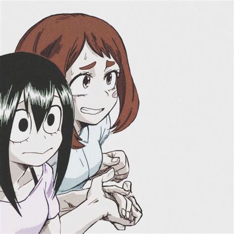 Uraraka Ochako And Asui Tsuyu Personajes De Anime Dibujos Chibi