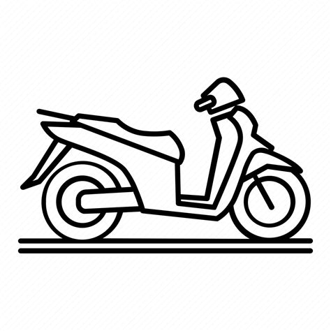Bike Motorcycle Side View Transportation Icon Download On Iconfinder