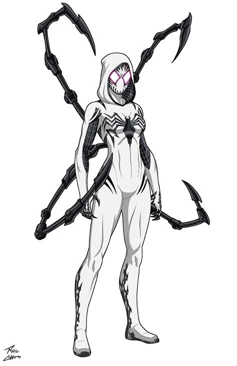 Anti Venom Spider Gwen Commission — Phil Cho