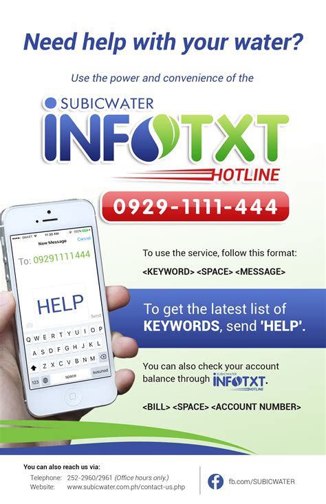 subicwater rolls out new infotxt hotline subicwater