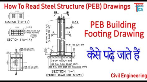 How To Read Peb Building Footing Drawings Foundation Drawing Pdf