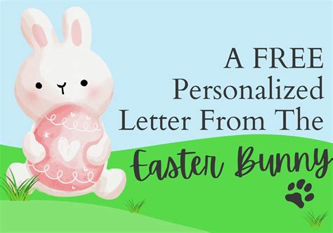 Free Personalized Letter From The Easter Bunny Macaroni Kid Upland