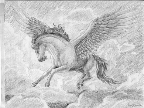 Pegasus Pegasus Art Horse Canvas Painting Horse Drawings