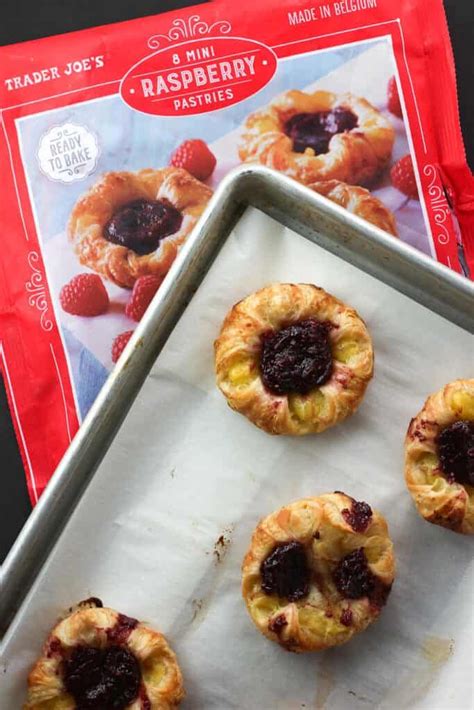 Trader Joes 8 Mini Raspberry Pastries Review Food Breakfast Items