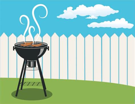 Royalty Free Backyard Bbq Background Clip Art Vector Images