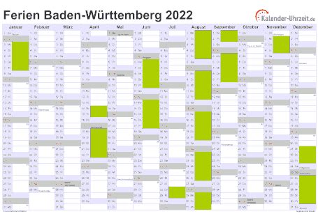 Bruckentage 2021 so holt ihr die meisten urlaubstage raus : Ferienbaden Württemberg 2021 - Kalender 2022 Baden ...