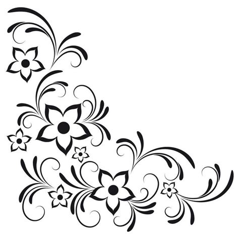 Schablonen zum ausdrucken ranken : Wandtattoo Blumeranke mit Blüten - Ralcom Design. Online Shop für | Blumen schablone, Blumen ...