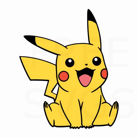 Pikachu Free SVG File - Free SVGs