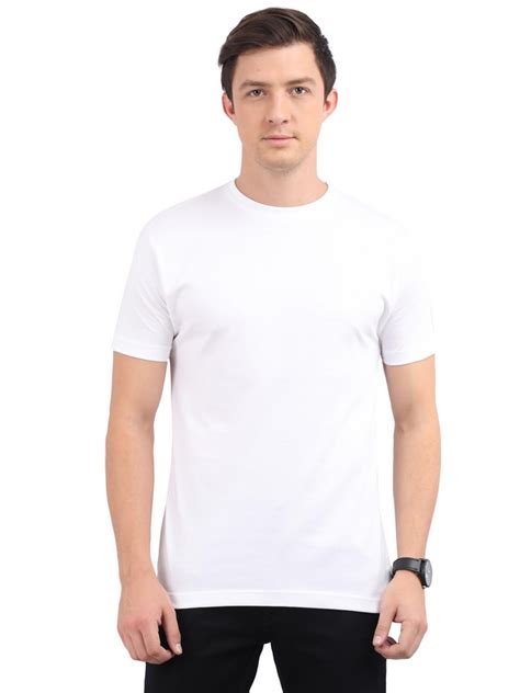 Mens Cotton T Shirt White Woodwose Organic Clothing